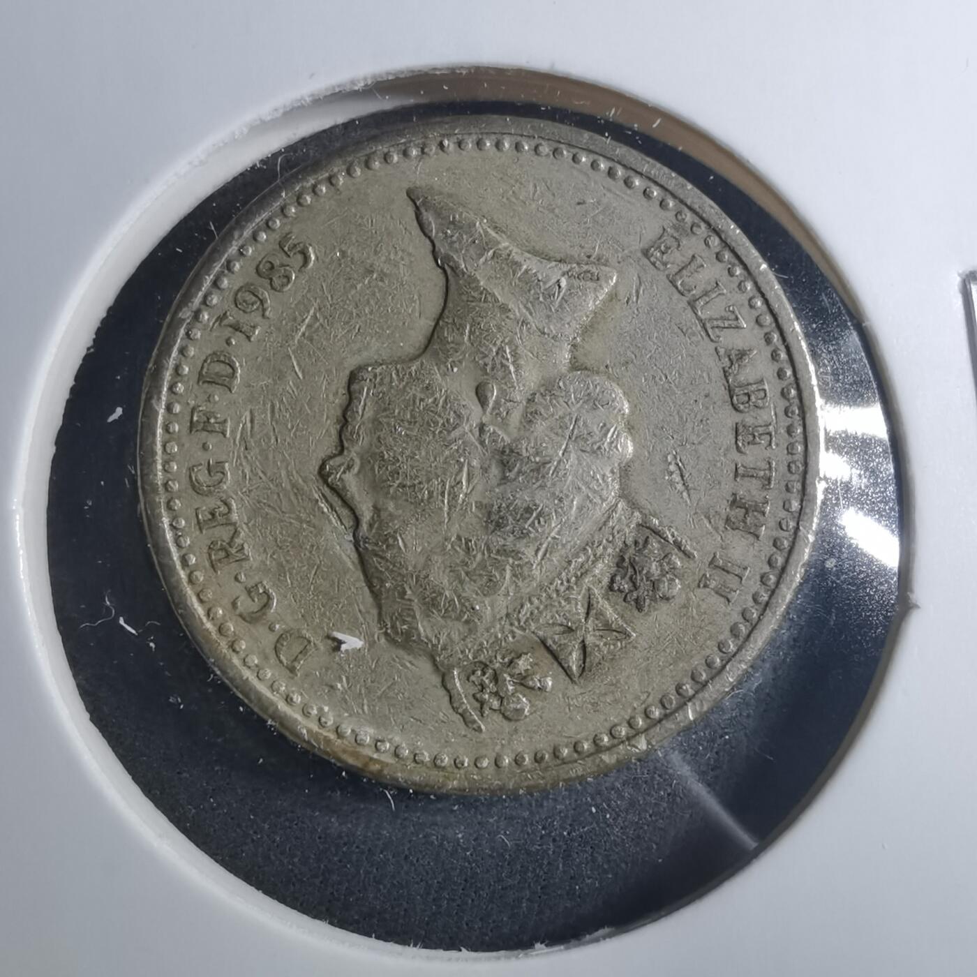 沼泽如烟--第896场 英国1985年一磅