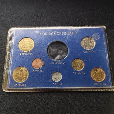 【全场包邮】纯粹捡漏拍477场（免费代拍第14场）调整中 - 芬兰1973年清年份封装套币-缺口为1971年10马克欧洲田径锦标赛银币