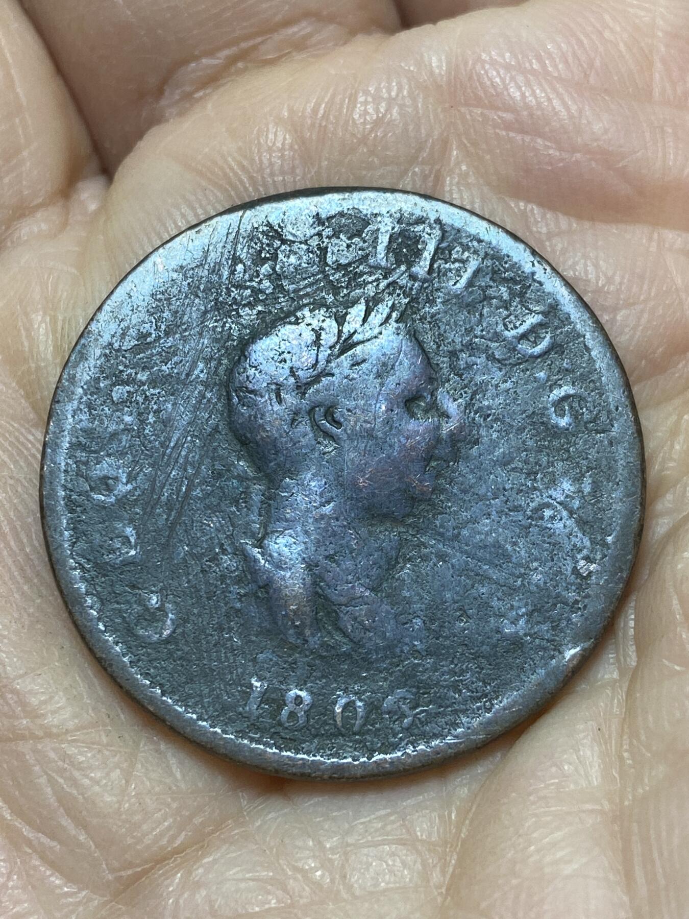 2025年第一百二十六场(总第一百五十二场）外国好品散币(免佣金) 英国🇬🇧1806年半便士(乔治三世时期)