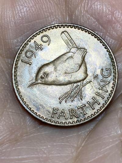 2025年第一百二十五场(总第一百五十一场）外国好品散币(免佣金) - 英国🇬🇧1949年1法新(乔治六世第二版，首发年)