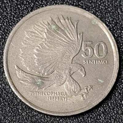 泉币菌-第125场-126场 并场 精品福利场(本场由于周日截拍，需要下周周末发货，感谢理解) - 菲律宾50分1989年 直径25mm 铜镍食猴鹰