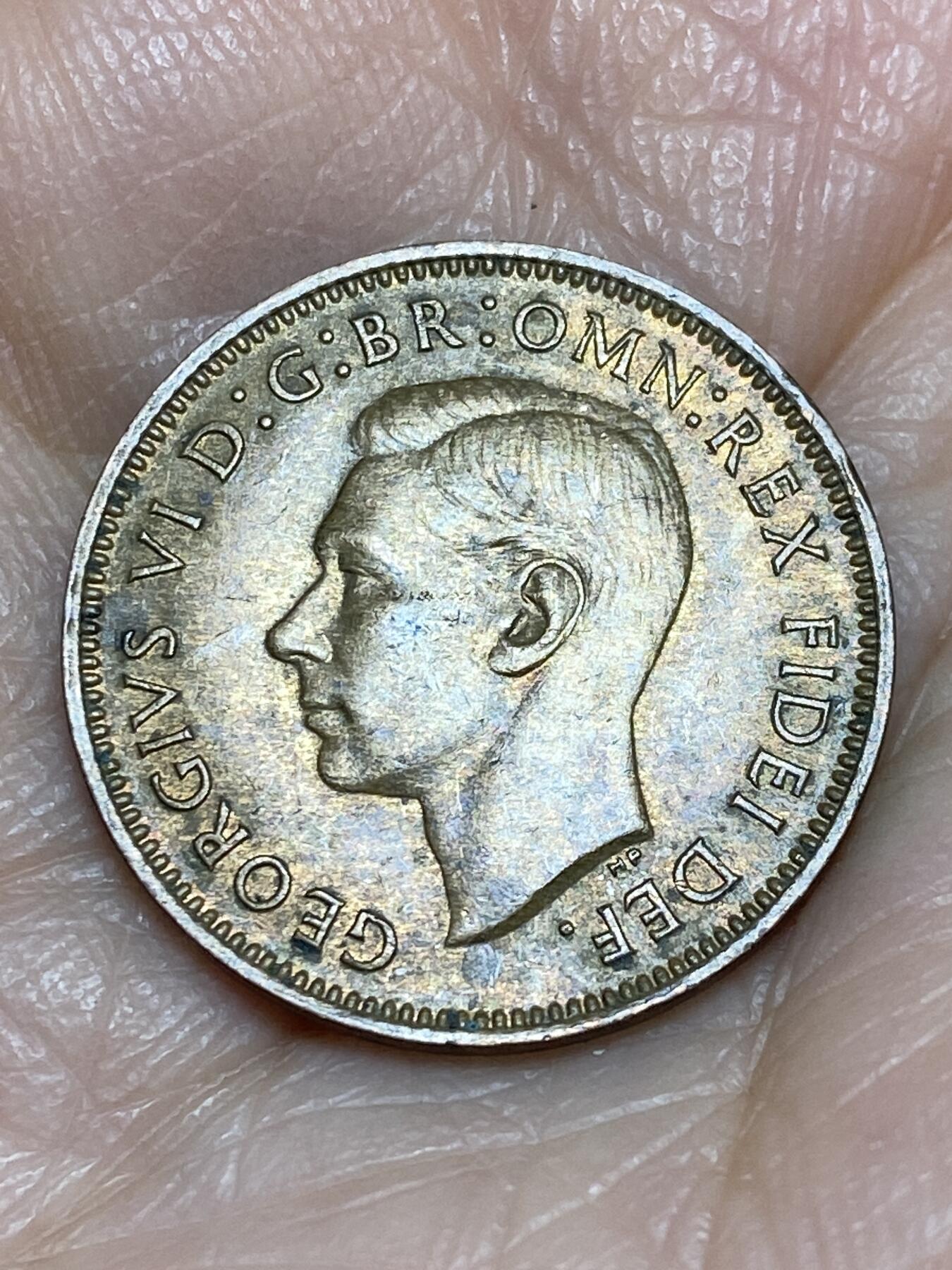 2025年第一百二十五场(总第一百五十一场）外国好品散币(免佣金) 英国🇬🇧1950年1法新(乔治六世第二版)