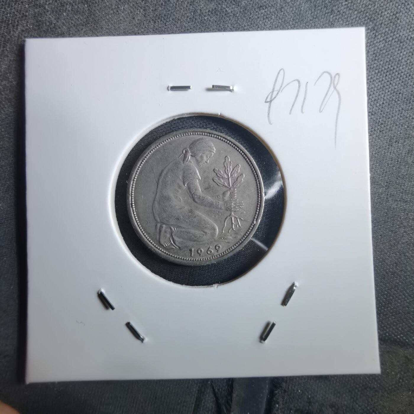 沼泽如烟--第897场 德国1969年50芬尼