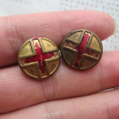 30--55军医领章符号一对，铜质 - 30--55军医领章符号一对，铜质