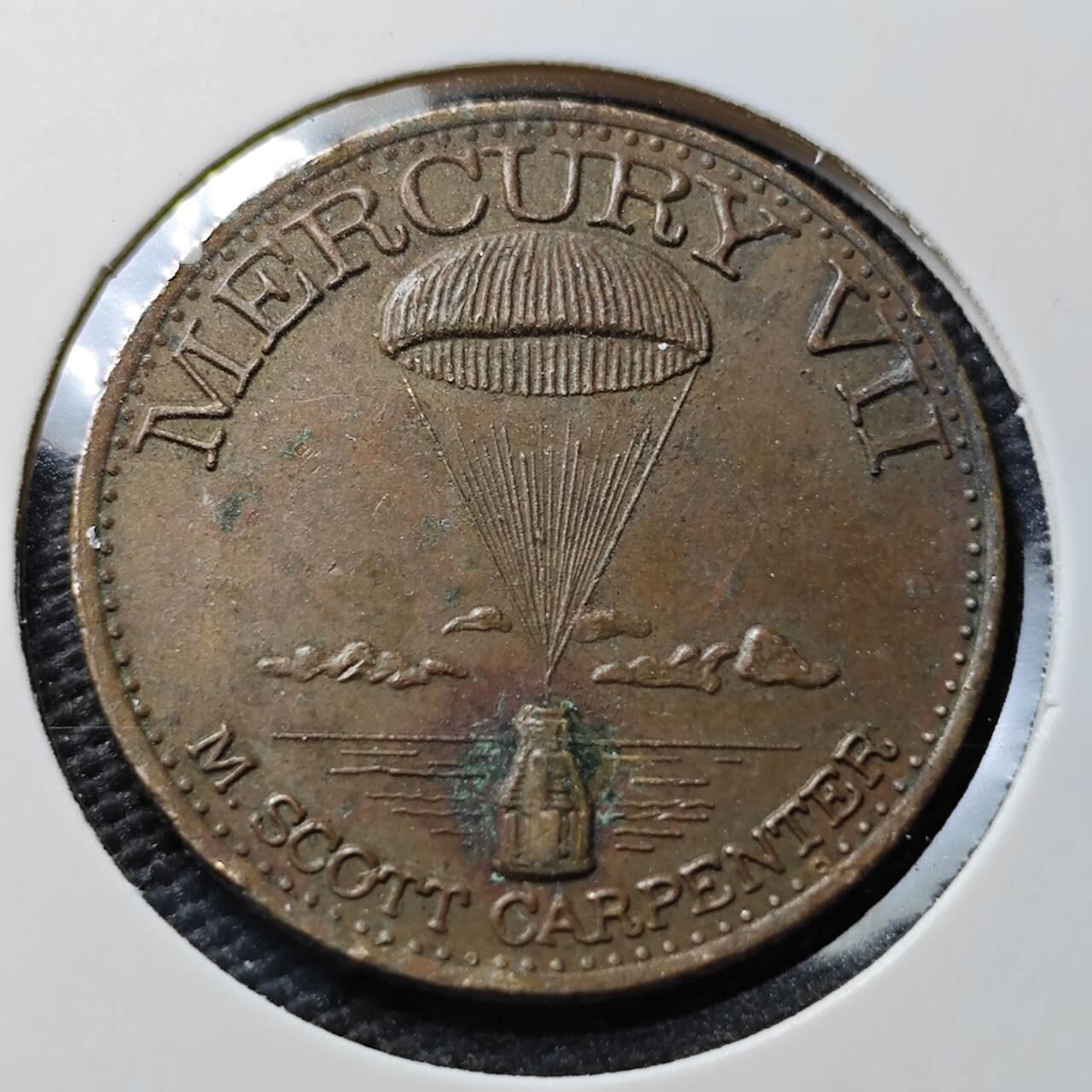 KK钱币收藏小铺  第367场  2月预留时间 周末发货  美国航天纪念章