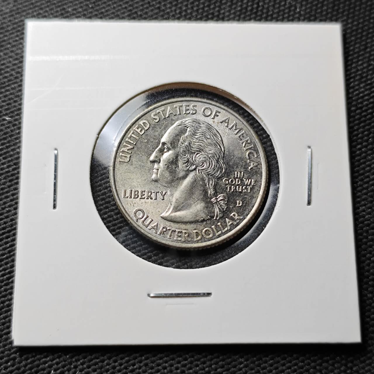 KK钱币收藏小铺  第367场  2月预留时间 周末发货  2009美国25分纪念币 好品