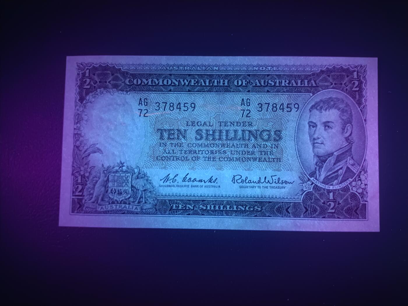 2025十一月第三期，总201期 澳大利亚1939版10先令AUNC，探险家佛林德斯和老国会大楼