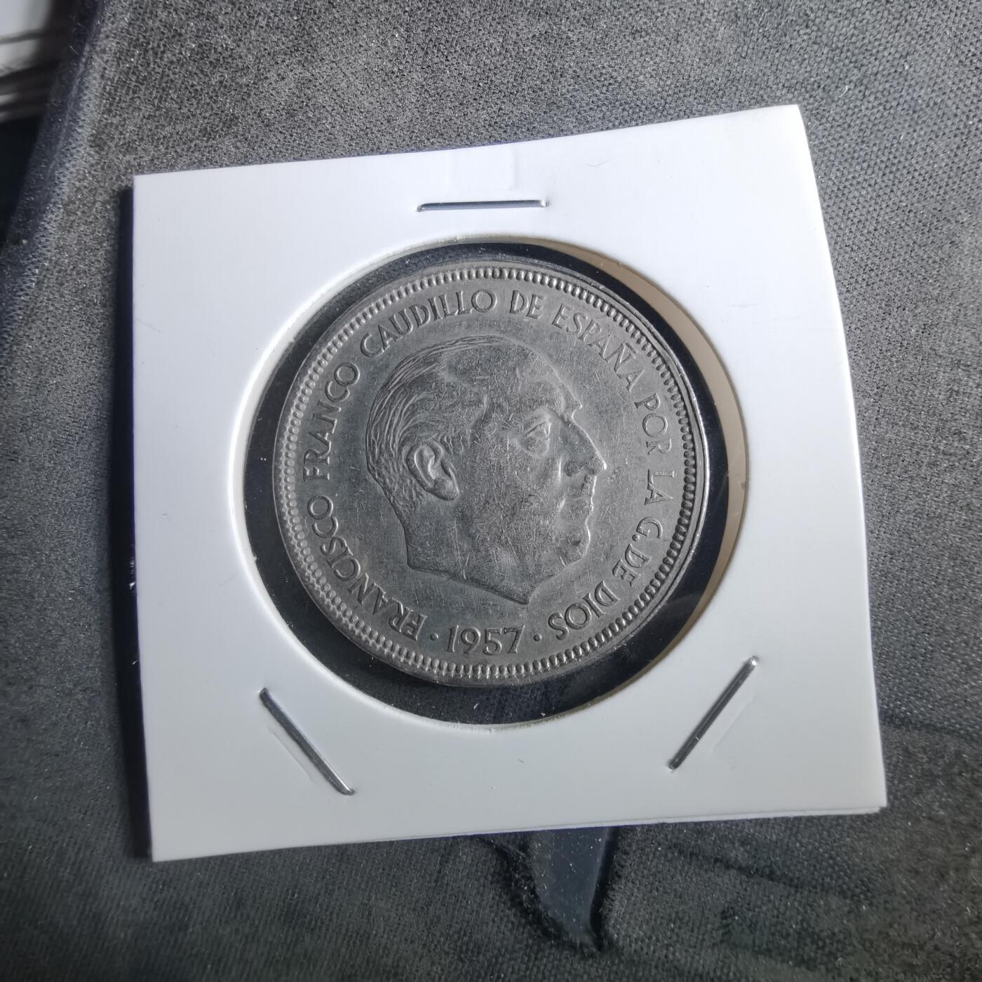 沼泽如烟--第897场 西班牙1957年50比塞塔