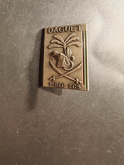 老王徽章第162期 -  法国外籍军团第1骑兵团侦查中队海湾战争“达盖行动”证章