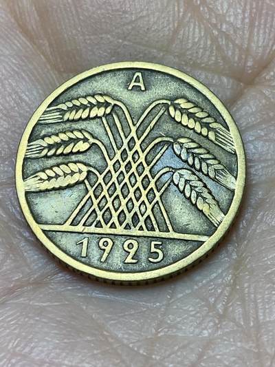 2025年第一百二十六场(总第一百五十二场）外国好品散币(免佣金) - 德意志魏玛共和国1925年10芬尼(A标，柏林造)