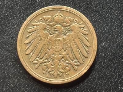 邮泉阁限时拍卖第三十五场 德国硬币专场（硬币在国外。请付邮费6元。） - 德意志帝国1904年1芬尼A版