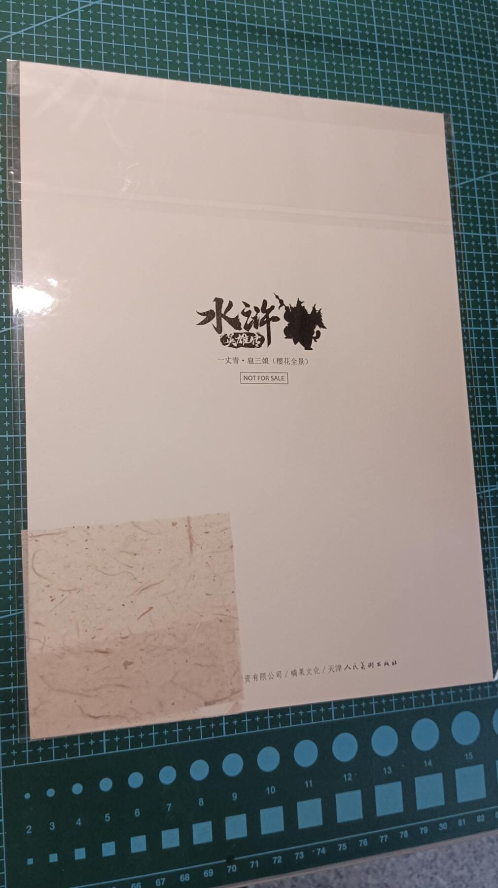 小浣熊三十周年扈三娘A4典藏画，有李海生印