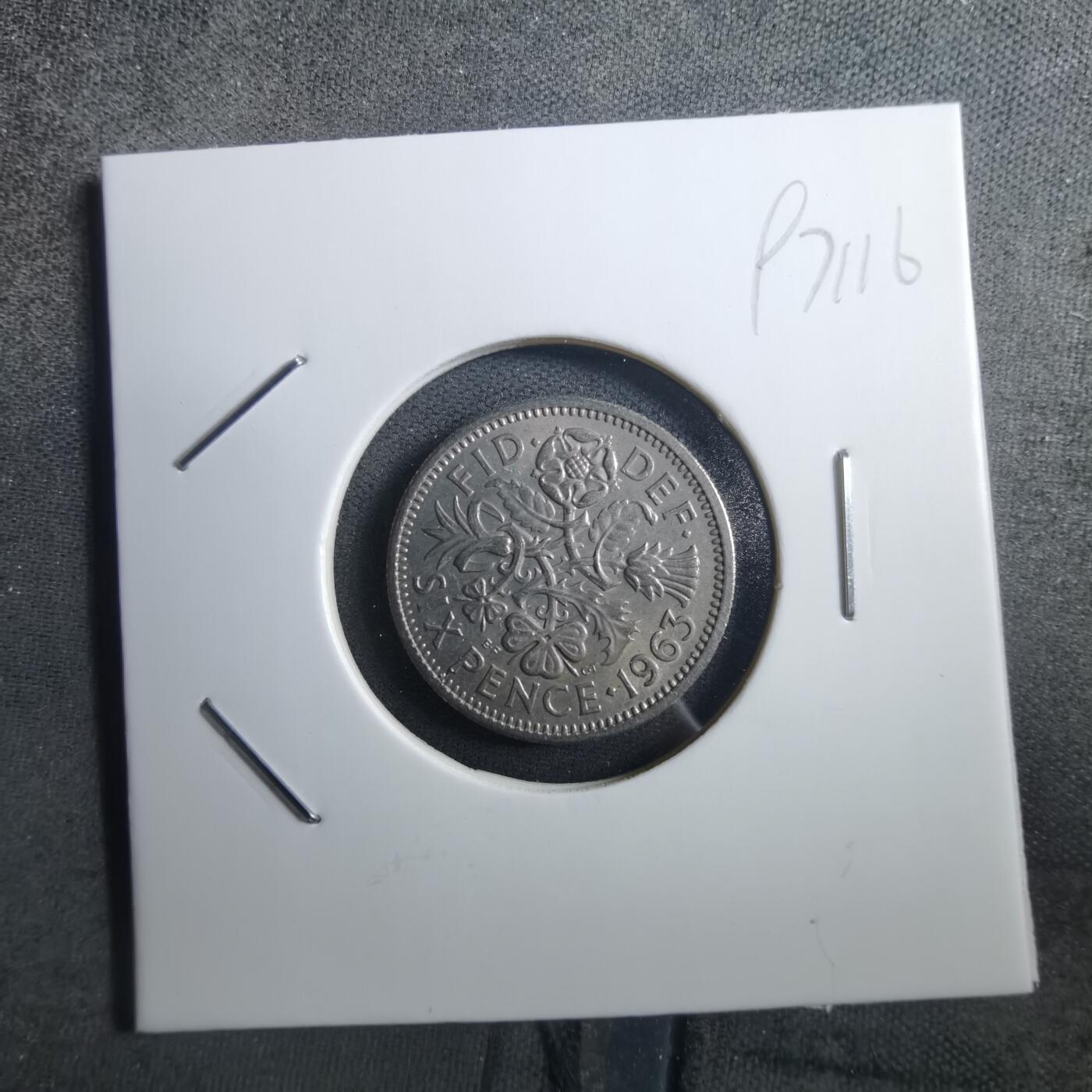 沼泽如烟--第897场 英国1963年6便士