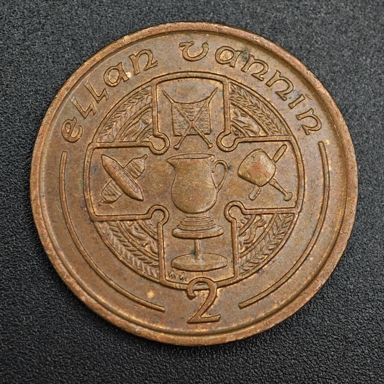 【淘币小摊】实时拍第七百九十三拍   散币场   满百包邮可预留二周 每周一统一发货   马恩岛1992年2便士铜币