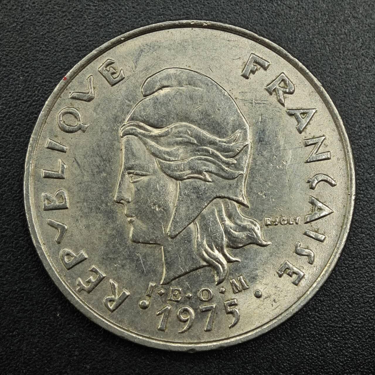 【淘币小摊】实时拍第七百九十三拍   散币场   满百包邮可预留二周 每周一统一发货   赫布里底1975年20法郎镍币