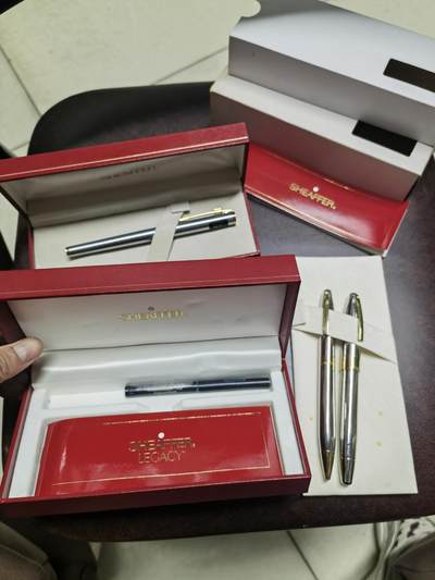 犀飞利金笔一对套装原盒 - 犀飞利金笔一对套装原盒