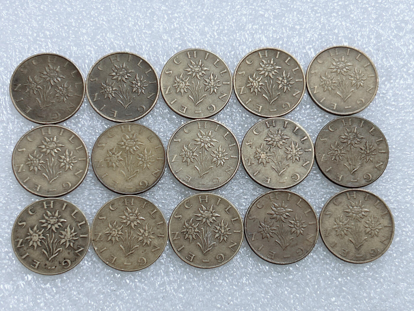 第一海外回流一元起拍收藏 散集专场  第264期 奥地利1先令硬币 15枚