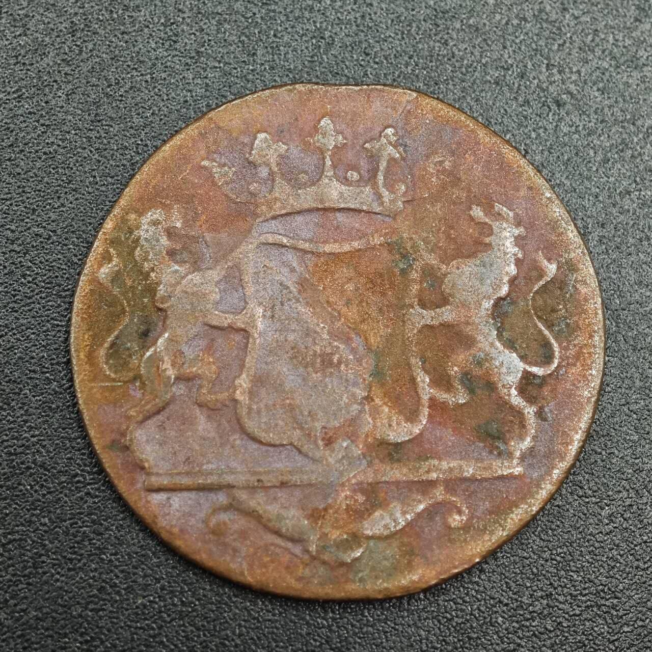 【淘币小摊】实时拍第七百九十三拍   散币场   满百包邮可预留二周 每周一统一发货   荷属东印度1790年1杜伊特铜币