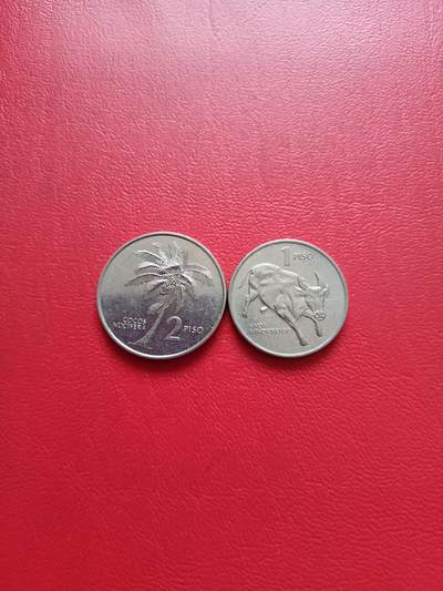 【云涧收藏】第七十八场 - 菲律宾1994年1、2比索2枚