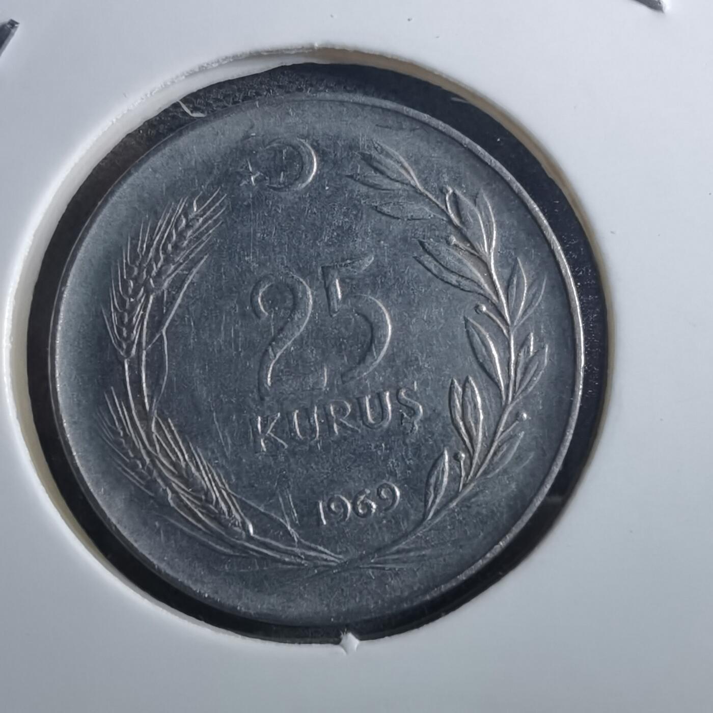 沼泽如烟--第897场 土耳其1969年25库鲁