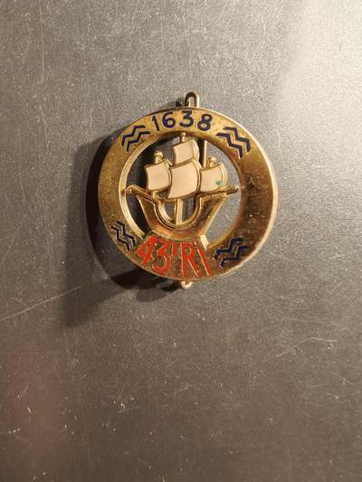 老王徽章第162期 -  法国第43步兵团证章