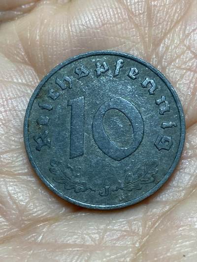 2025年第一百二十六场(总第一百五十二场）外国好品散币(免佣金) - 德意志第三帝国1940年10芬尼(J标，汉堡造)