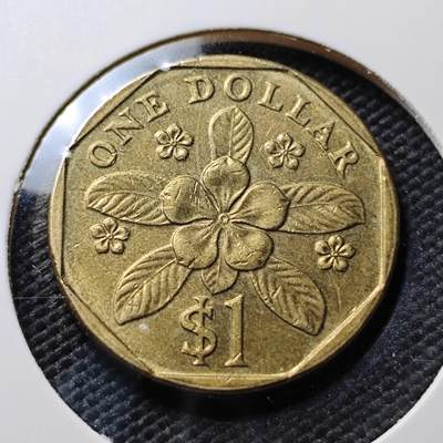 KK钱币收藏小铺  第367场  2月预留时间 周末发货 -  新加坡1元