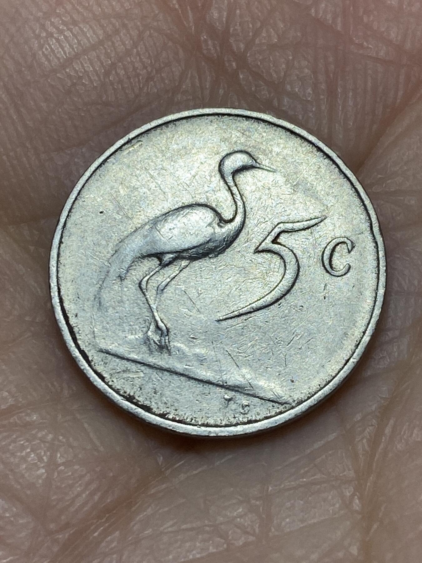 2025年第一百二十六场(总第一百五十二场）外国好品散币(免佣金) 南非🇿🇦1965年5分(独立后第二套，布尔语版)