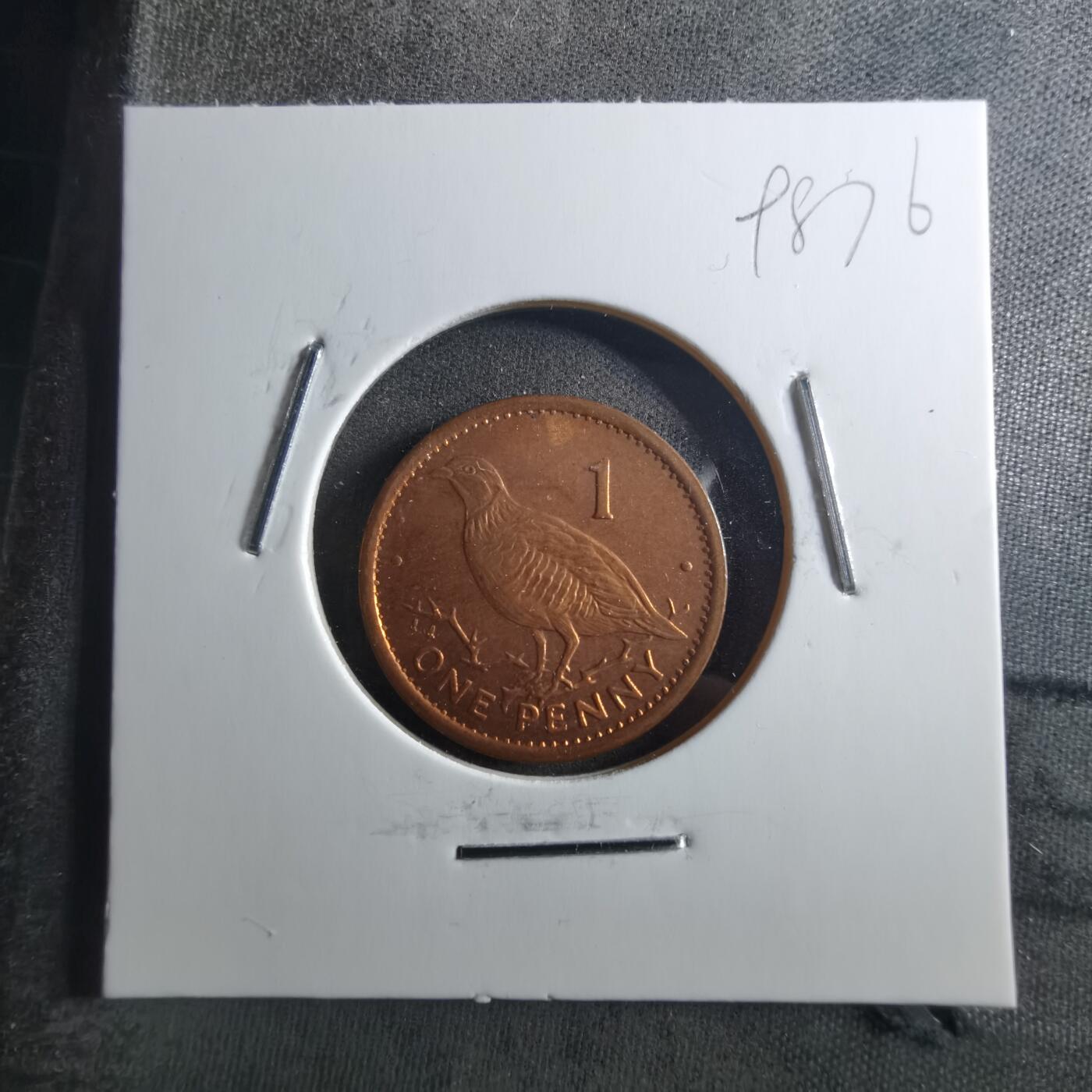 沼泽如烟--第898场 直布罗陀1996年1便士