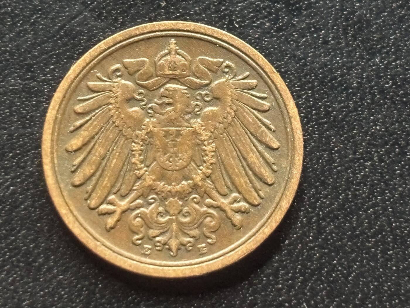 邮泉阁限时拍卖第三十五场 德国硬币专场（硬币在国外。请付邮费6元。） 德意志帝国1912年1芬尼E版