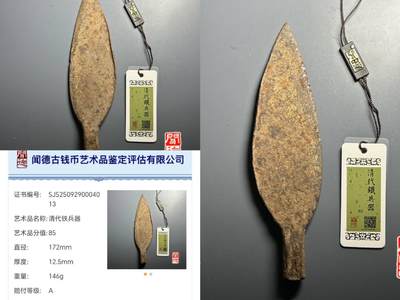 评级杂件专场 - 清代，铁兵器