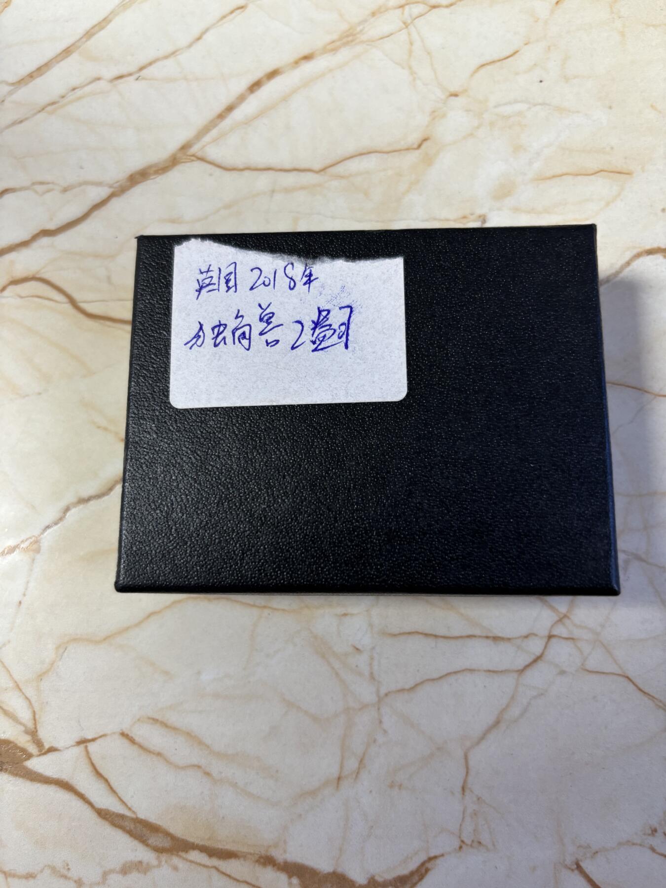 第181期拍卖 英国2018年女王神兽系列独角兽2盎司钌化镀金银币，999银钌化镀金，发行200枚