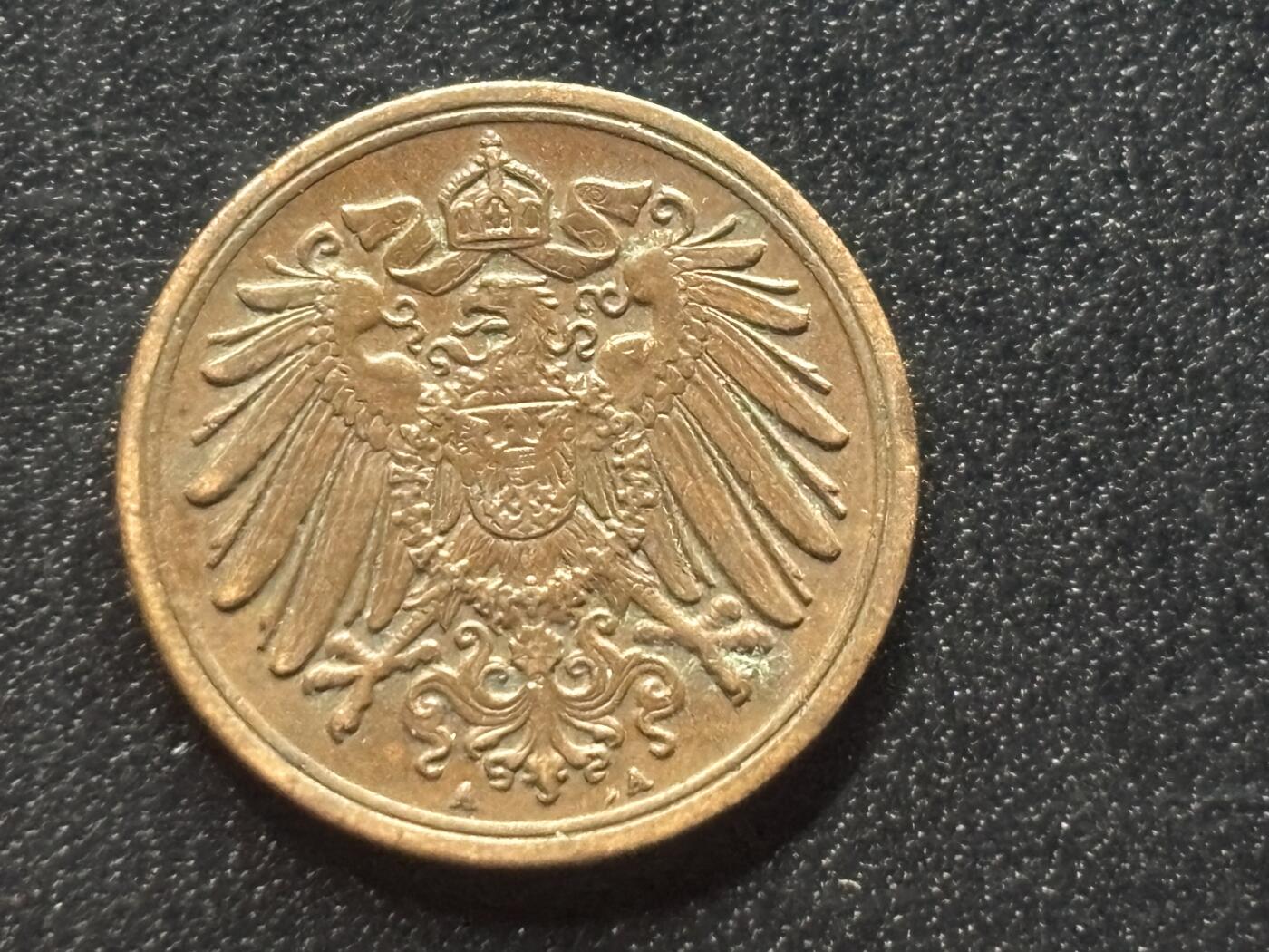 邮泉阁限时拍卖第三十五场 德国硬币专场（硬币在国外。请付邮费6元。） 德意志帝国1916年1芬尼A版