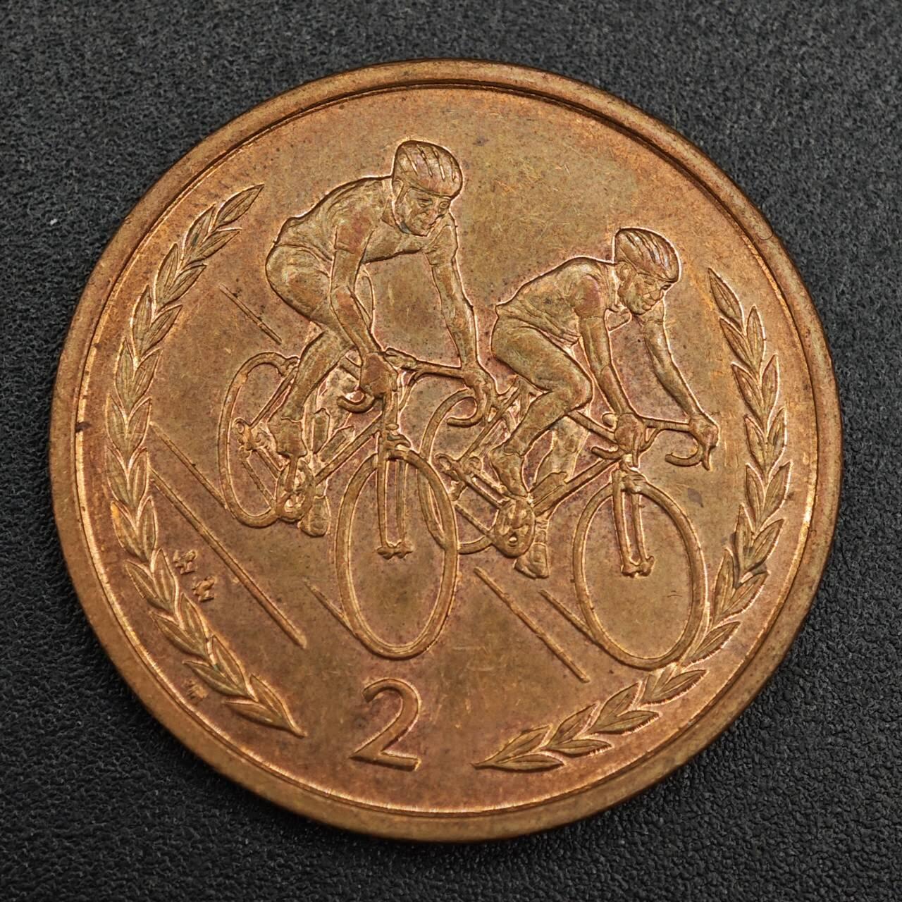 【淘币小摊】实时拍第七百九十三拍   散币场   满百包邮可预留二周 每周一统一发货   马恩岛1999年2便士铜币