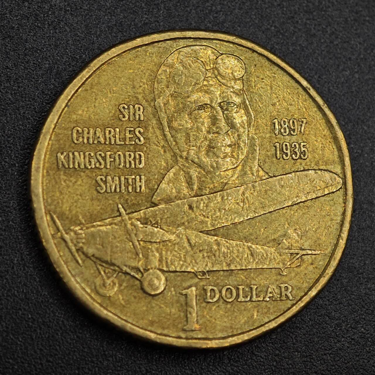 【淘币小摊】实时拍第七百九十三拍   散币场   满百包邮可预留二周 每周一统一发货   澳大利亚1997年一元纪念币