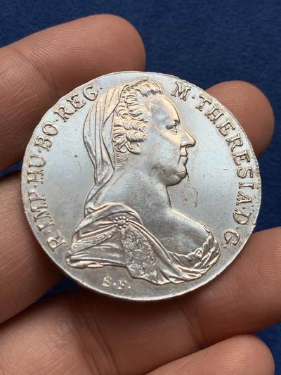 《竞宝斋》第436场 周日，周一2场连拍 （全场包邮） - 奥地利1780年大奶妈泰勒银币 后铸版