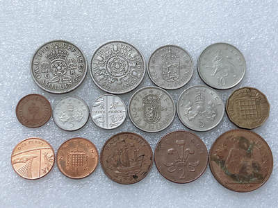 第一海外回流一元起拍收藏 散集专场  第264期 - 英国硬币 15枚 无重复