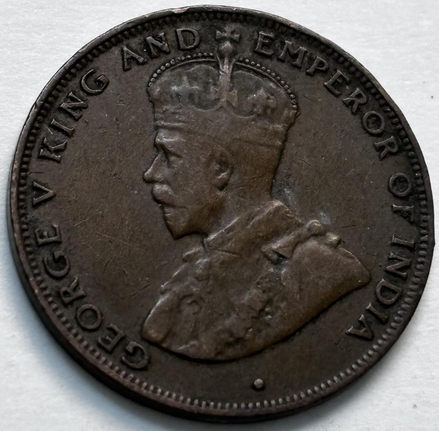 文馨钱币收藏第 280 场， 长期接收代拍品 稀少极美品 1931 年英属香港一仙铜币，乔治五世时期，第二版首发年，只发行 4 年