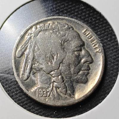 KK钱币收藏小铺  第367场  2月预留时间 周末发货 -  1937美国5分镍币