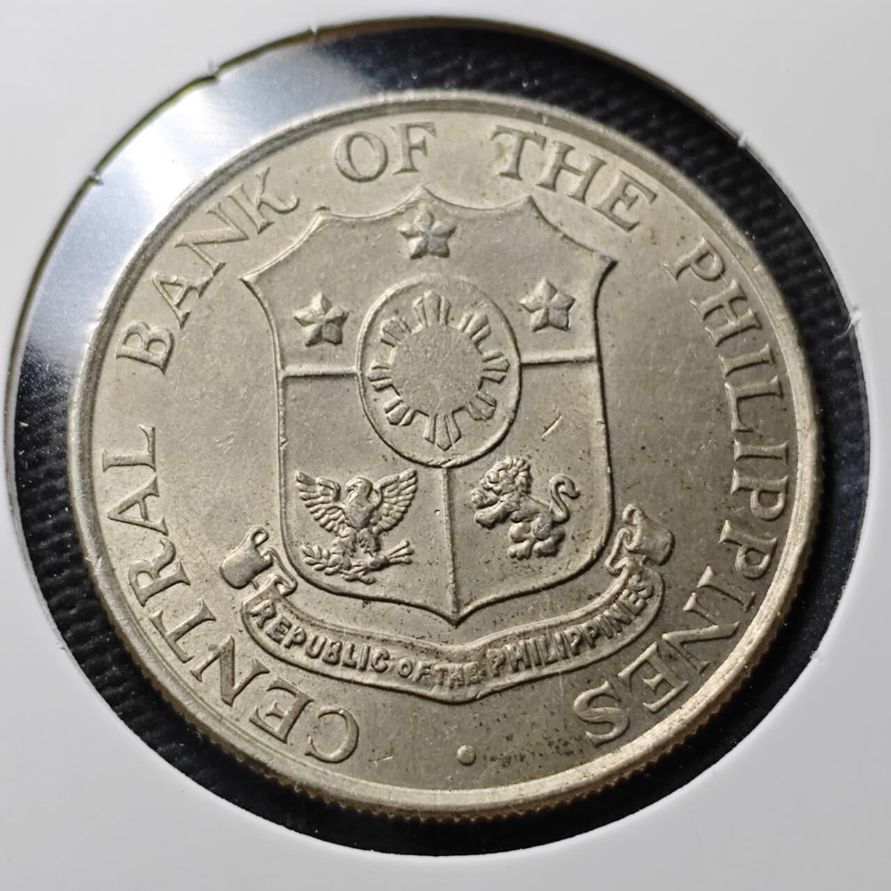 KK钱币收藏小铺  第367场  2月预留时间 周末发货  1964菲律宾打铁女神50分 细节不错