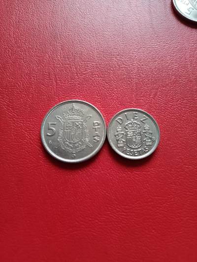 【云涧收藏】第七十八场 - 西班牙1984年5、10比塞塔2枚