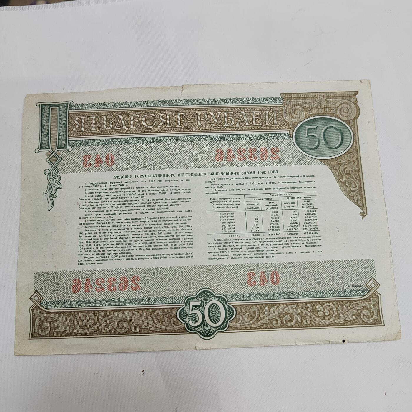 PCAI钱币13-597 民国纸币等小专场 苏联公债