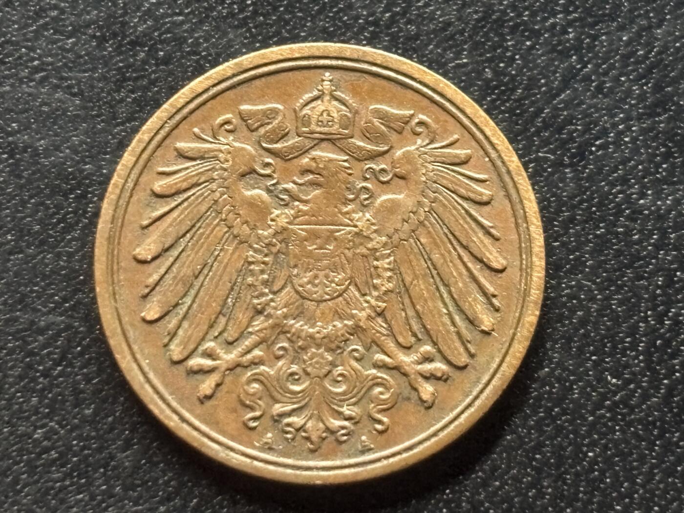 邮泉阁限时拍卖第三十五场 德国硬币专场（硬币在国外。请付邮费6元。） 德意志帝国1910年1芬尼A版