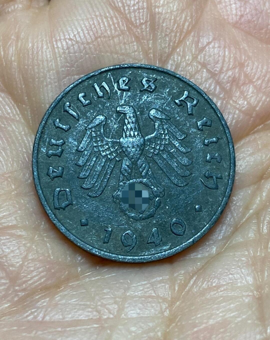2025年第一百二十六场(总第一百五十二场）外国好品散币(免佣金) 德意志第三帝国1940年10芬尼(J标，汉堡造)