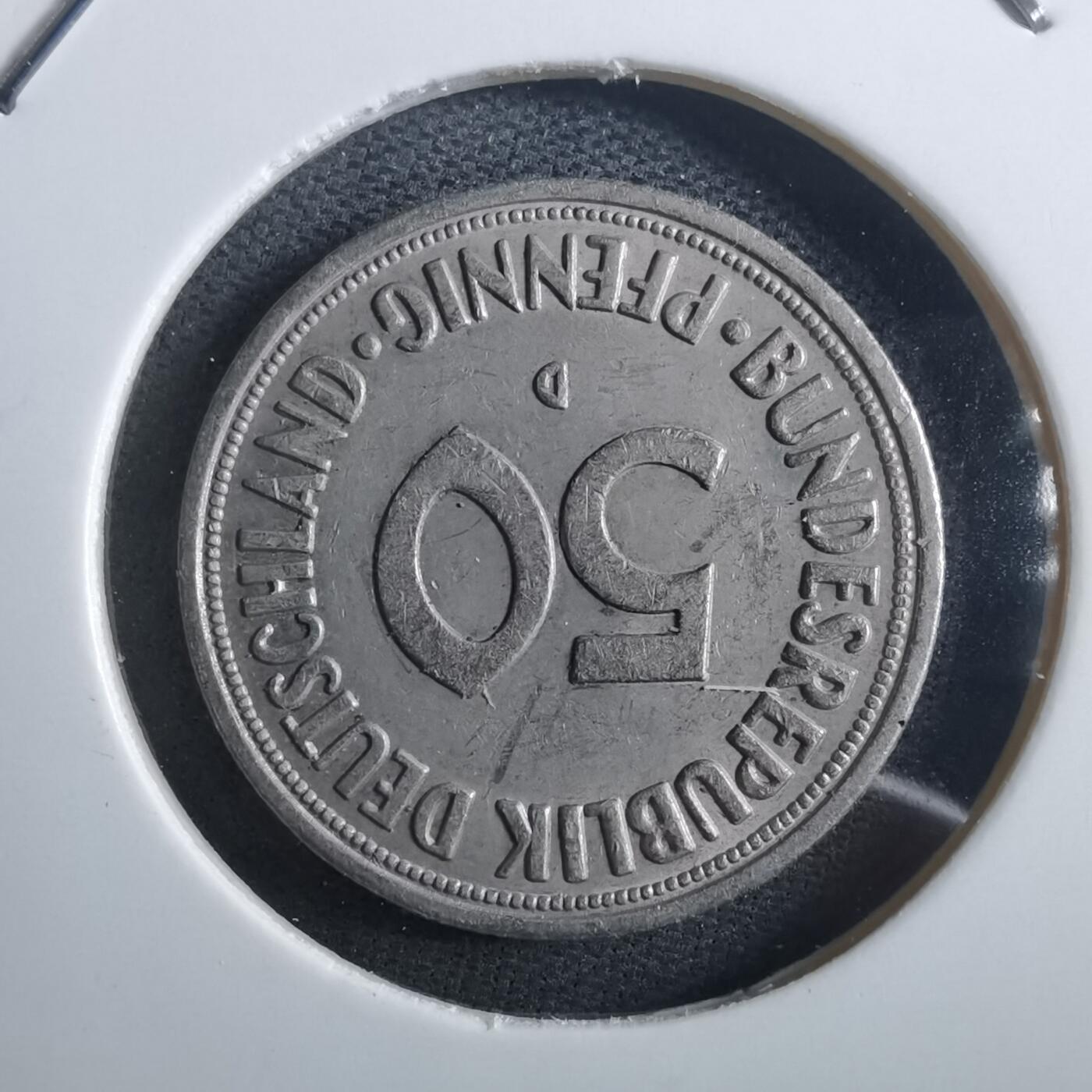 沼泽如烟--第897场 德国1969年50芬尼