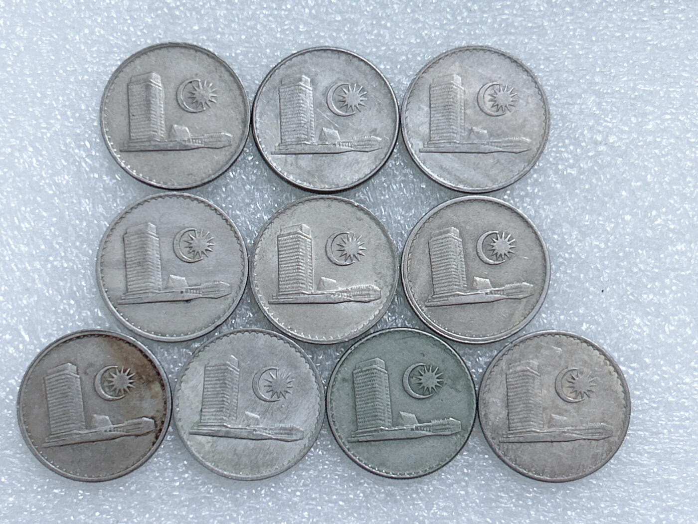 第一海外回流一元起拍收藏 散集专场  第264期 马来西亚大厦版20分硬币 10枚