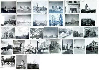 2025年吉藏纸杂文献秋季专场拍卖会 - 民国摄影家拍摄上海街边建筑精品三十张。南华酒家。中国航空公司，仙乐舞厅，英明照相，大世界等经典建筑影像30张。 9.9×11.9cm-12.6×10.3cm