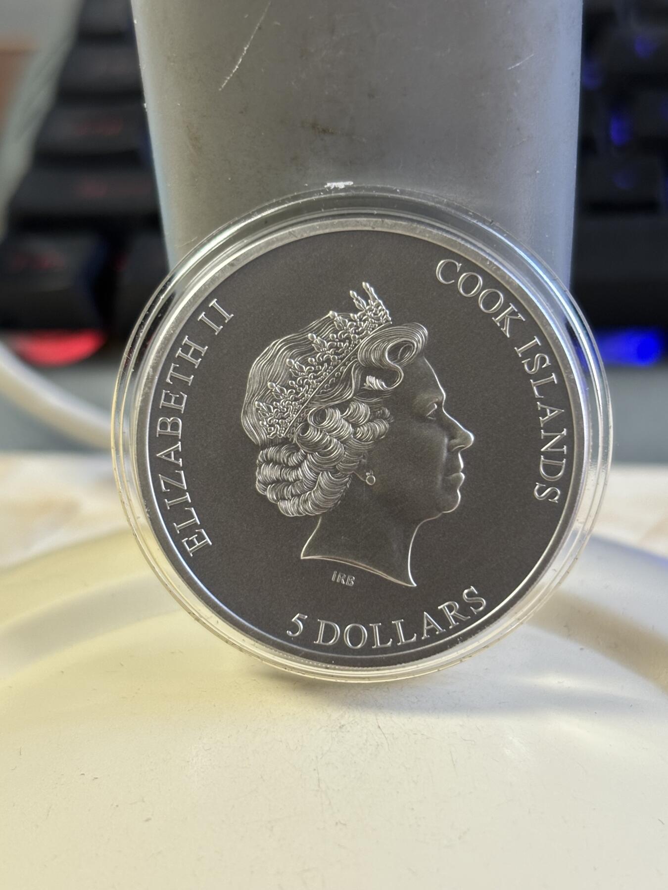 第181期拍卖 库克2020年困境与迷茫1盎司高浮雕纪念银币，999银，发行999枚