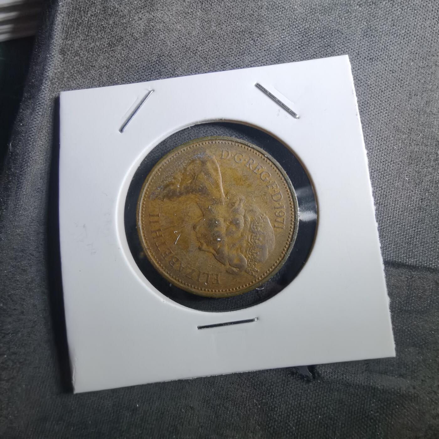 沼泽如烟--第897场 英国1971年2便士