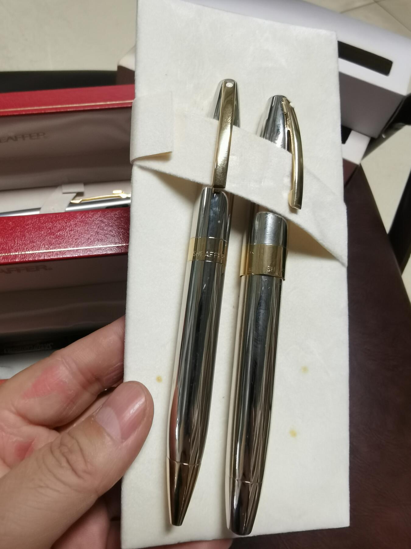 犀飞利金笔一对套装原盒